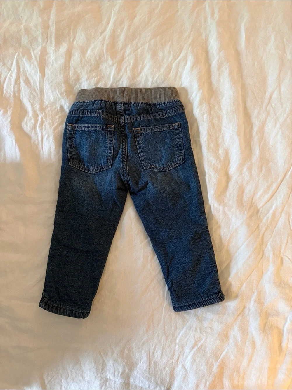 GAP Toddler Dark Blue Pull-On Jeggings with Gray Waistband
